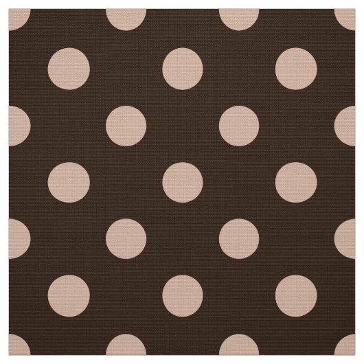 茶色い色の水玉模様模様の織物 ファブリック (見本)