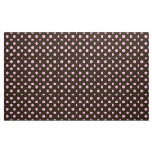 茶色い色の水玉模様模様の織物 ファブリック (ヤード)