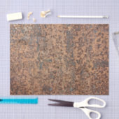 茶色い錆びた金属腐食パターン2 薄葉紙 (クラフト)