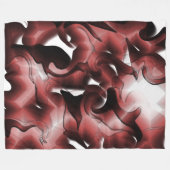 茶色い霧と彫りの悪い霧の混合物 フリースブランケット (正面(横))