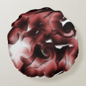 茶色い霧と彫りの悪い霧の混合物 ラウンドクッション (裏面)