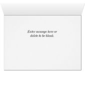 茶色い頭付きカウバードグリーティングカード (内部横(下))