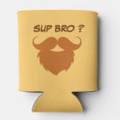 茶色おもしろいの口ひげ 缶クーラー (裏面)