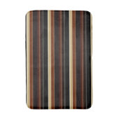 茶色および黒のストライプのなバス・マット バスマット (正面縦)