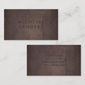 茶色お洒落のテクスチャ |背景シンプル情報 名刺 (正面/裏面)