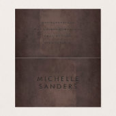 茶色お洒落のテクスチャ |背景シンプル情報 名刺 (外部フラット)
