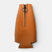 茶色からオレンジ色にフェード ボトルクーラー (裏面)