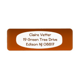 茶色からオレンジ色にフェード ラベル