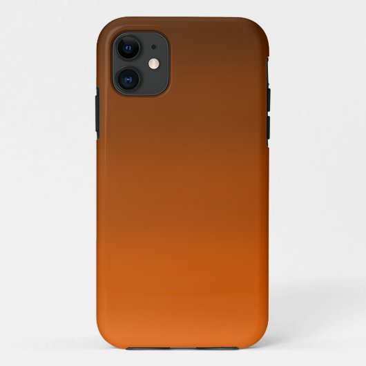 茶色からオレンジ色にフェード Case-Mate iPhoneケース (裏面)