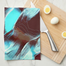 茶色からシアンのグラデーションで彫られた化石または金属