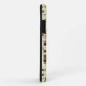 茶色からベージュのトーンで重なり合う小さな正方形 Case-Mate iPhoneケース (裏面/右)