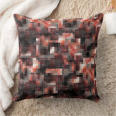 茶色からベージュの仮想タイルスタイル正方形モザイク クッション (ブランケット)