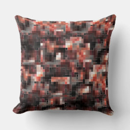 茶色からベージュの仮想タイルスタイル正方形モザイク クッション