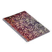 茶色から赤、タイル、または小さい正方形のタイプがピクセル化 ノートブック (右側)