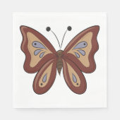 茶色かわいらしのバター スタンダードランチョンナプキン (正面)