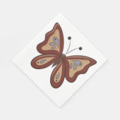 茶色かわいらしのバター スタンダードランチョンナプキン (角)