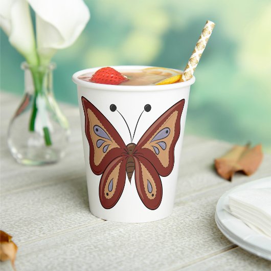 茶色かわいらしのバター 紙コップ