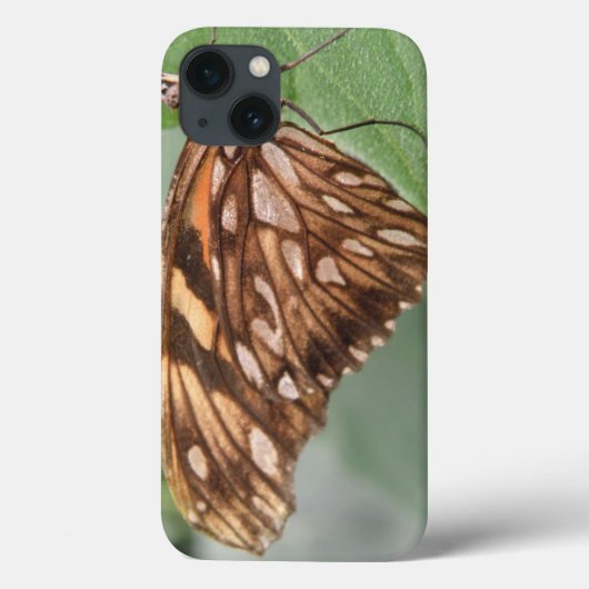 茶色かわいらしの蝶iPadケース Case-Mate iPhoneケース (裏面)