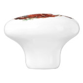 茶色かわいらしの馬馬のヴィンテージ セラミックノブ (側面)