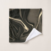 茶色がかったベージュの背景のブロンズの起伏 バスタオルセット (ウォッシュタオル)