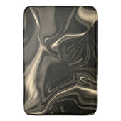 茶色がかったベージュの背景のブロンズの起伏 バスマット (正面縦)