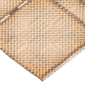 茶色がかった不規則なチェスのあるタータンチェック テーブルクロス (アングル)