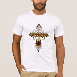 茶色がかった中世クロスTシャツ Tシャツ