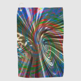 茶色がかった色の絹のような布の渦巻き状の湾曲 ゴルフタオル