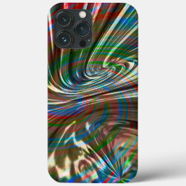 茶色がかった色の絹のような布の渦巻き状の湾曲 iPhone 13 PRO MAXケース