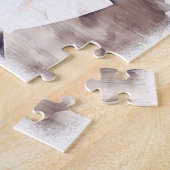 茶色がかった茶色 ジグソーパズル (側面)