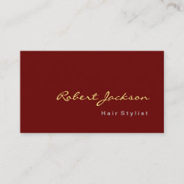 茶色がかった赤毛スタイルコンサルタントメイクアップアーティスト 名刺
