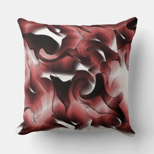 茶色がかった霧と不十分な彫刻の混合 クッション (正面)