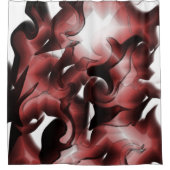 茶色がかった霧と不十分な彫刻の混合 シャワーカーテン (正面)