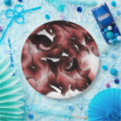 茶色がかった霧と不十分な彫刻の混合 ペーパープレート (パーティー)