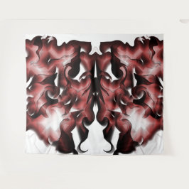 茶色がかった霧と低い彫刻の混ざった タペストリー