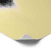 茶色がかった黄色の馬の頭のスケッチアートワークのポスター ポスター (角)