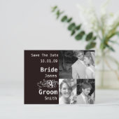 茶色がかった黒の背景色 案内ポストカード (スタンド正面)