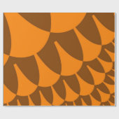 茶色とオレンジはかりで測色 ラッピングペーパー (フラット)