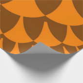 茶色とオレンジはかりで測色 ラッピングペーパー (角)