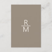 茶色とクリーム色の詳細 エンクロージャーカード (裏面)