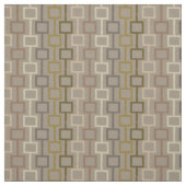 茶色とタンレトロ1970s幾何学模様 ファブリック (見本)