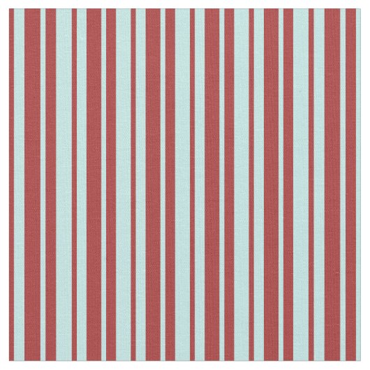 茶色とターコイズ色のパタストライプのーン ファブリック (クローズアップ)