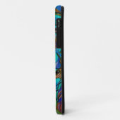 茶色とティール(緑がかった色)の野生の馬 Case-Mate iPhoneケース (裏面/左)