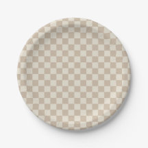 茶色とベージュのチェッカーボード