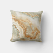 茶色とベージュの石のテクスチャ クッション (正面)