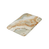 茶色とベージュの石のテクスチャ バスマット (アングル)