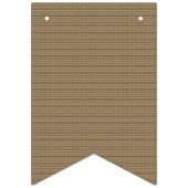 茶色とベージュの背ストライプの景 バンティングフラッグ (第2の旗)