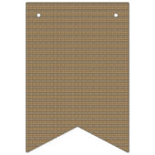 茶色とベージュの背ストライプの景 バンティングフラッグ (第1の旗)