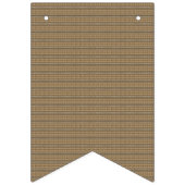 茶色とベージュの背ストライプの景 バンティングフラッグ (第3の旗)