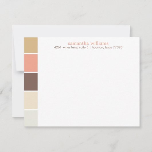 茶色と桃のモダン装飾色ブロック (正面)